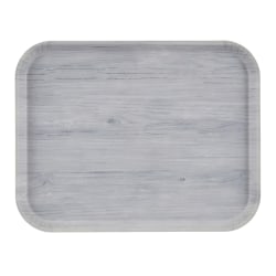 Cambro Rectangular Décor Series Camtrays, 15/16" x 15", Stone Gray, Set Of 12 Trays