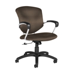 Global® Supra Tilter Chair, Mid-Back, 39"H x 26"W x 26"D, Earth/Black
