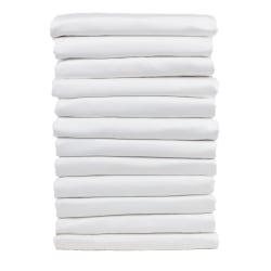 1888 Mills Suite Touch Deep Pocket King Fitted Sheets, 78" x 80" x 15", White, Case of 12