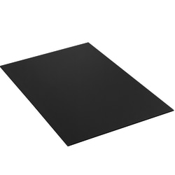 Partners Brand Plastic Corrugated Sheets, 48" x 48", Black, Pack Of 10