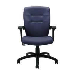 Global® Synopsis Tilter Chair, Mid-Back, 39 1/2"H x 24 1/2"W x 26 1/2"D, Midnight/Black