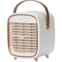 TJ Riley A/C Portable Fan, 6" x 6-5/8", White