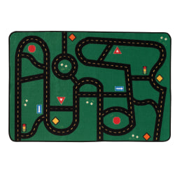 Carpets for Kids® KID$Value Rugs™ Go-Go Driving Activity Rug, 4' x 6' , Green