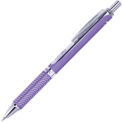 Pentel® EnerGel® Alloy Retractable Gel Pen, Medium Point, 0.7 mm, Violet Barrel, Violet Ink