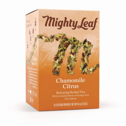 Mighty Leaf® Whole Leaf Tea Pouches, Chamomile Citrus, 1.32 Oz, Box Of 15 Pouches