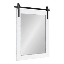 Uniek Kate And Laurel Cates Rectangle Mirror, 30-1/4"H x 24"W x 1-1/4"D, White