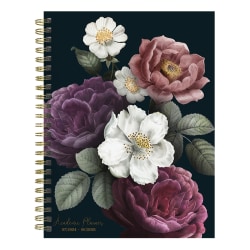 2024-2025 TF Publishing Medium Weekly/Monthly Planner, Peony, 8" x 6-1/2", July To June