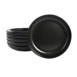 Studio 3B Mio 6-Piece Stoneware Bowls, 7-1/2", Coal