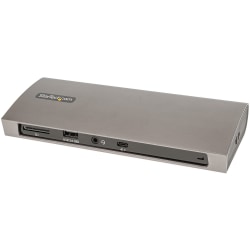 StarTech.com Thunderbolt 4 Dock, 96W Power Delivery, Single 8K / Dual Monitor 4K 60Hz, 3x TB4/USB4 ports, 4x USB-A, SD, GbE, 0.8m cable - Certified Thunderbolt 4 docking station 96W PD