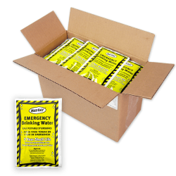 Ready America Mayday Water Pouches, 4.225 Oz, Pack Of 50 Pouches