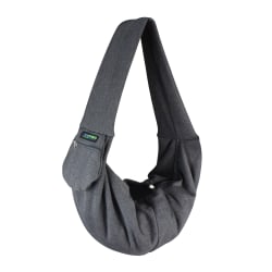GOOPAWS Hands-Free Comfy Pet Sling Bag, 34"H x 28"W x 13"D, Smoke Gray