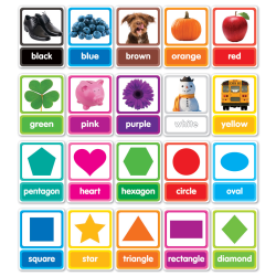 Scholastic Colors & Shapes In Photos Bulletin Board Set, Pre-K To 1st Grade