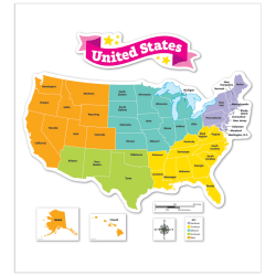 Scholastic Our United States Bulletin Board Set, 3rd Grade To 6th Grade