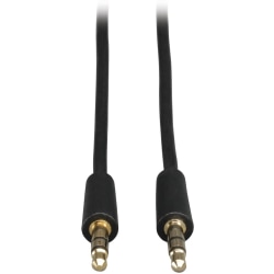 Tripp Lite 3.5mm Mini Stereo Audio Cable for Microphones, Speakers and Headphones - (M/M) 6-ft.