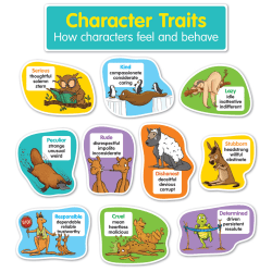 Scholastic Character Traits Bulletin Board Set, 3rd Grade To 6th Grade