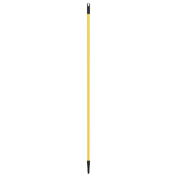 Gritt Commercial Threaded Fiberglass Broom/Squeegee Handle, 60", Yellow