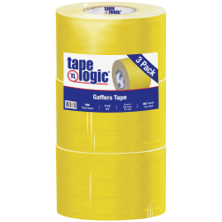 Tape Logic Gaffers Tape, 4" x 60 Yd., 11 Mil, Yellow, Case Of 3 Rolls
