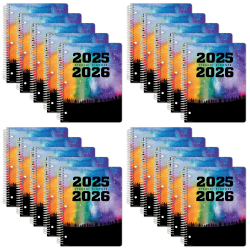 2025-2026 Global Datebooks Daily/Weekly/Monthly Academic Secondary Student Planners, August 2025 To June 2026, Pack Of 20 Planners - AY25SM851101-CP