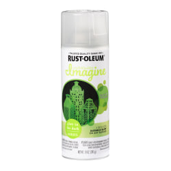 Rust-Oleum Imagine Craft and Hobby Spray Paint, 10 Oz, Glow in the Dark Green, Pack Of 4 Cans