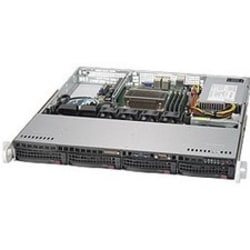 Supermicro SuperChassis 813MFTQC-350CB2 - Rack-mountable - Black - 1U - 4x Bay - 1x 350 W - Power Supply Installed - CSE813MFTQC350CB2
