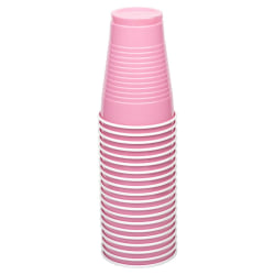 JAM PAPER Plastic Party Cups, 12 oz, Baby Pink Pastel, 20 Glasses/Pack