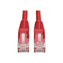 Eaton Tripp Lite Series Cat6 Gigabit Snagless Molded (UTP) Ethernet Cable (RJ45 M/M), PoE, Red, 10 ft. (3.05 m) - N201010RD