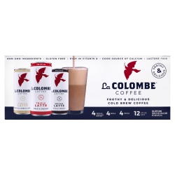 La Colombe Draft Latte Cold Brew Coffee Variety Pack, 9 Oz, Pack Of 12 Drinks