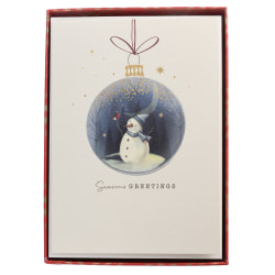 Graphique Holiday Boxed Cards, 5" x 7", Snowman, Box Of 15 Cards/Envelopes