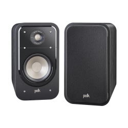 Polk Audio S20 American Hi-Fi Home Theater Bookshelf Speakers, Black, Pair, S20B
