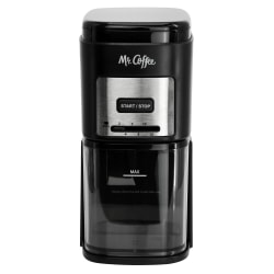 Mr. Coffee 12-Cup Automatic Burr Coffee Grinder, Black