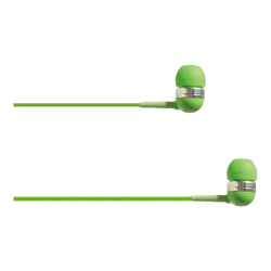 4XEM Earbud Headphones, Green