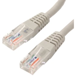 4XEM 25FT Cat6 Molded RJ45 UTP Ethernet Patch Cable (Gray) - 25 ft Category 6 Network Cable for Network Device, Notebook, Computer, Switch, Router, Gaming Console - First End: 1 x RJ-45 Network - Male - Second End: 1 x RJ-45 Network - Male