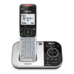 VTech Bluetooth® DECT 6.0 Expandable Cordless Phone With Connect to Cell And Digital Answering System, VT VS112