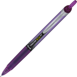Pilot Precise V10 Retractable Rolling Ball Pen, Bold Point, 1.0 mm, Purple, Single Pen