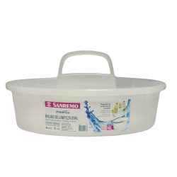 Casa Limpia Sanremo Oval Cleaning Caddy, 4-1/2" x 14"