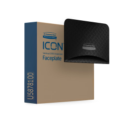 Kimberly-Clark Professional ICON Faceplate, Vertical, Black Mosaic