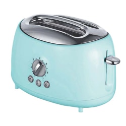 Brentwood Cool-Touch 2-Slice Extra-Wide Slot Retro Toaster, Blue