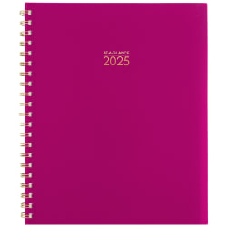 2025-2026 AT-A-GLANCE® Harmony Weekly/Monthly Planner, 8-1/2" x 11", Beetroot, January To January, 1099-905-56