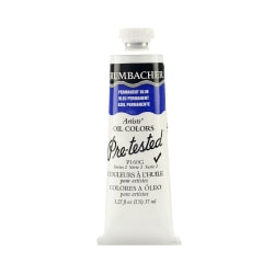 Grumbacher P160 Pre-Tested Artists' Oil Colors, 1.25 Oz, Permanent Blue (Ultramarine Blue), Pack Of 2