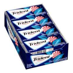 Trident® Perfect Peppermint Sugar-Free Gum, 14 Pieces Per Pack, Box Of 12 Packs