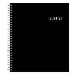2024-2025 Blue Sky Enterprise Monthly Planning Calendar, 8" x 10", Black, July To June