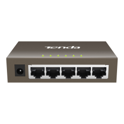 Tenda 5-Port Gigabit Desktop Switch - 5 Ports - Gigabit Ethernet - 10/100/1000Base-T - 2 Layer Supported - Twisted Pair - Wall Mountable, Desktop