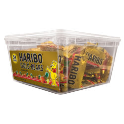 HARIBO Gold Bears, 22.8 Oz, Tub Of 54 Packs