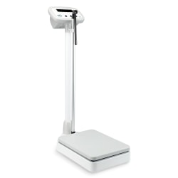 Alpine Vivacomfort ADIME904-01 Digital Physician Scale With Height Rod, 37.4"H x 11.81"W x 20.47"D, White
