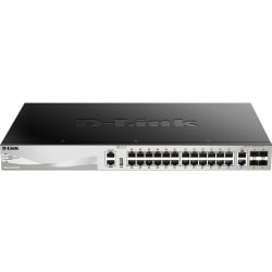 D-Link DGS-3130-30TS Ethernet Switch - 26 Ports - Manageable - Gigabit Ethernet - 1000Base-T - 3 Layer Supported - Modular - Optical Fiber, Twisted Pair