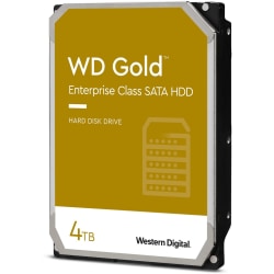 Western Digital Gold WD4003FRYZ 4 TB Hard Drive - 3.5" Internal - SATA (SATA/600) - Server, Storage System Device Supported - 7200rpm - 512e Format - 5 Year Warranty