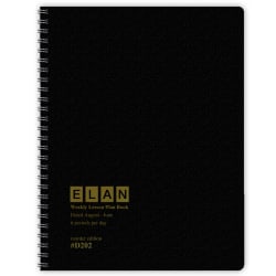 2026-2027 ELAN Publishing Weekly/Monthly Academic Year Teacher Lesson Planner, 8-1/2" x 11", Black, August To June, Total Qty 1