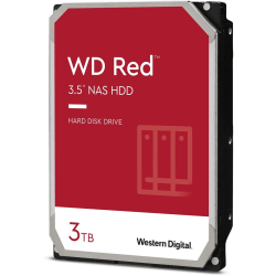 Western Digital Red WD30EFAX 3 TB Hard Drive - 3.5" Internal - SATA (SATA/600) - Storage System Device Supported - 5400rpm - 180 TB TBW - 3 Year Warranty