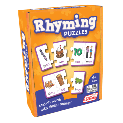 Junior Learning Rhyming Puzzles, Set Of 24 Puzzles