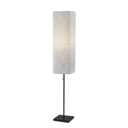 Adesso® Simplee Maya Floor Lamp, 63"H, White/Black
